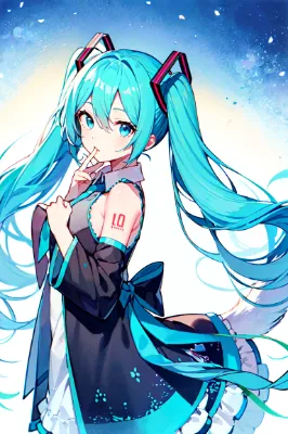 初音ミク　イラスト