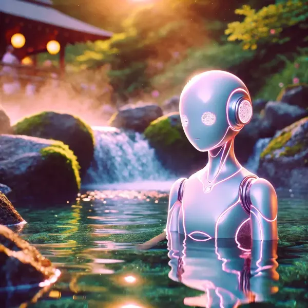 温泉ｘロボット　（7枚）