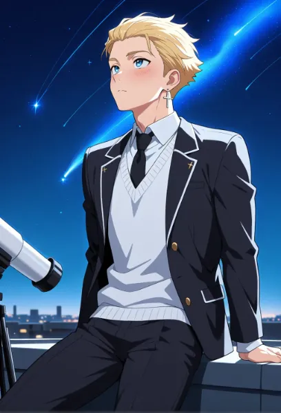 星空に輝く青い瞳/おぉ～すっげぇ…