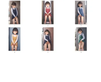 【サンプル】ジャンスカ〇リ〇リJ〇ちゃんたちが路地裏で指オナ（6枚）