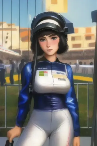 休憩中のピットクルー