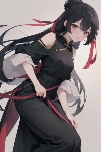 クールなチャイナドレスのお姉さん
