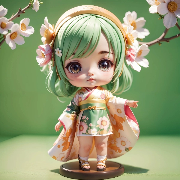 秋桜とちびちゃん🤔秋桜より桜🌸