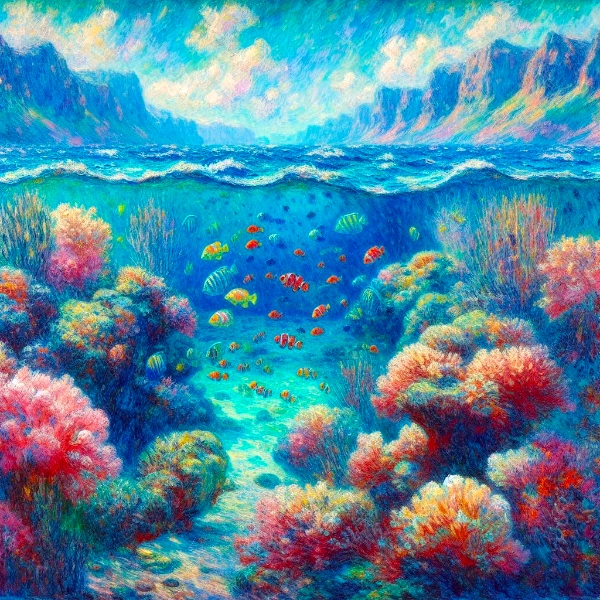 嘘絵画八百景『連作：珊瑚礁』