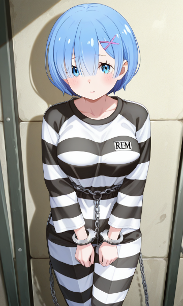 囚われの青髪少女