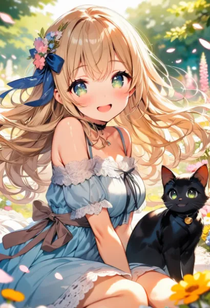 エルフさんと黒猫さん