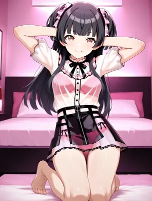 動画◆黛冬優子 地雷系シースルーファッション