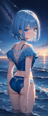夜の海