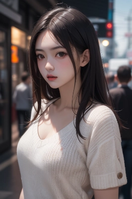 町で見かけた美女