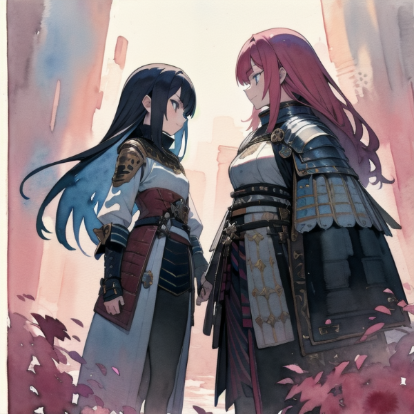 「逃げずに来たか」「それはこっちの台詞」（決闘の待ち合わせ）