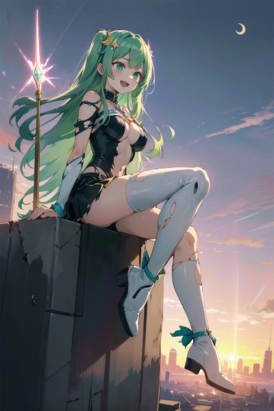 ポンコツ天魔『イシカ』の悪ノリ悪の大幹部　　〜『魔神娘とひとつ屋根の下』AIピクターズ出張版