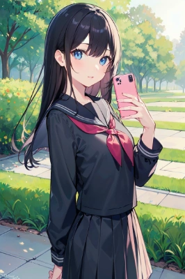 Selfie School Girl