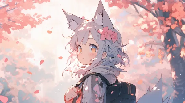 桜舞う森の狐娘の冒険