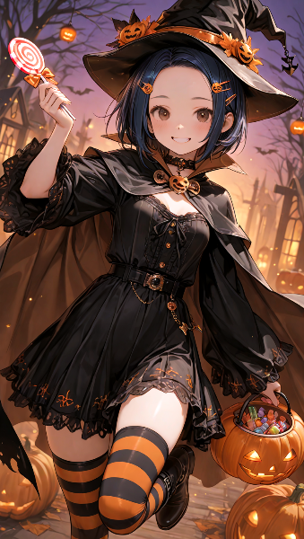 ハロウィン魔女の甘い夜の冒険