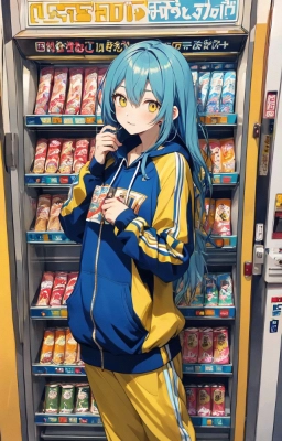 部活帰りの自販機前