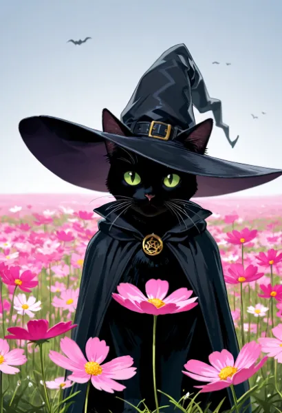黒猫魔女の花畑冒険