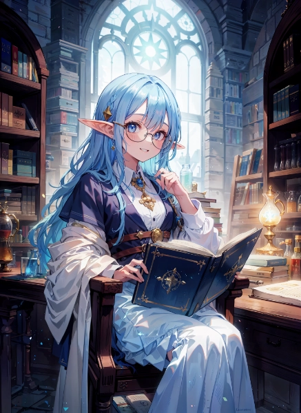 魔法学園のエルフ錬金術教師