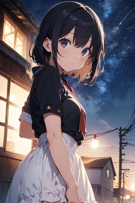 星空 x 女性