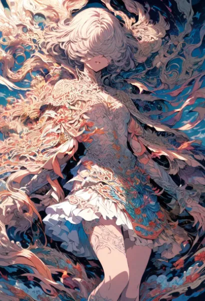 お題：メカクレ