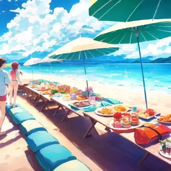 フードファイターカップルバカンス