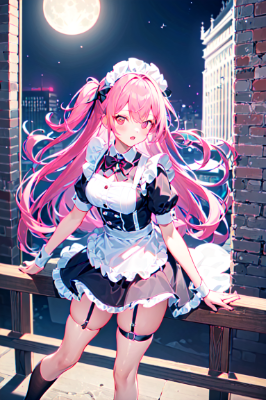 かわいいメイドの女の子