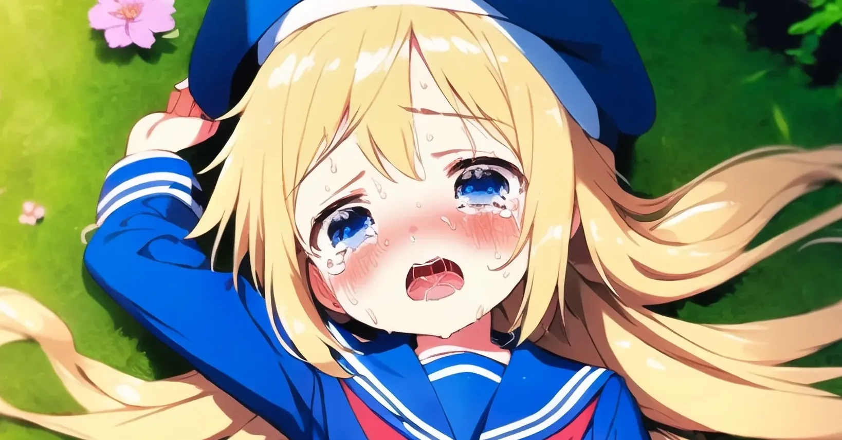 Forced sex with a blonde girl in uniform エロ Aipictors