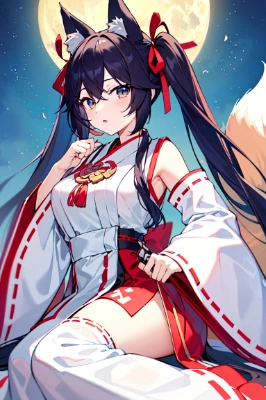 ツインテール幻想和風少女