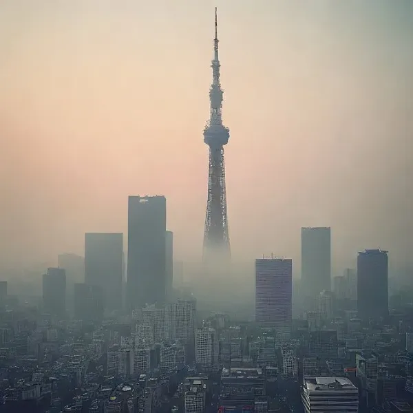 Rainy morning in Tokyo