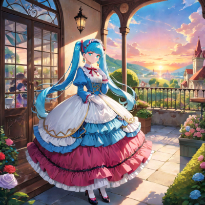 夕暮れのお嬢様