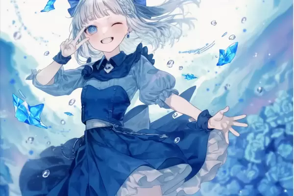 女の子＋ウィンク