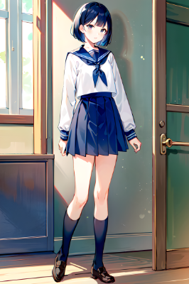 制服姿の男の子
