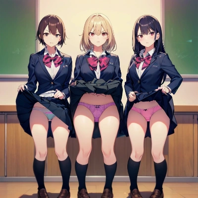 立ち絵嫌パン3人