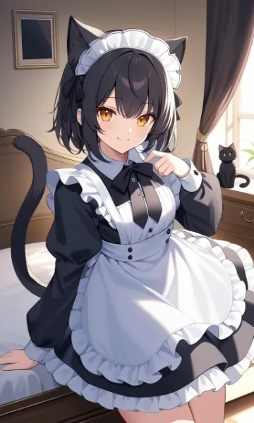 黒猫メイドちゃん