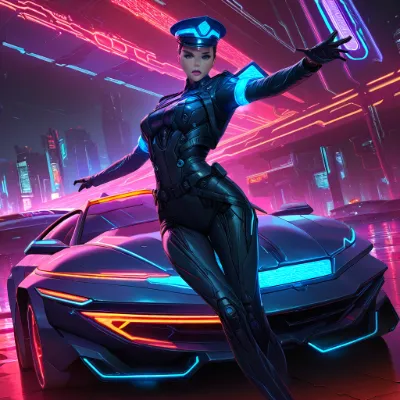 サイバーパンクな警察官