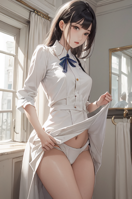 今日は白よ。