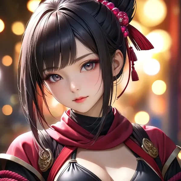 夜祭りの妖艶なくノ一