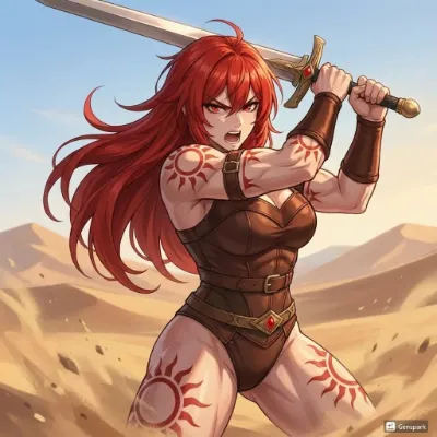 屈強な女戦士３