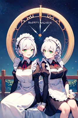 白髪の姉妹