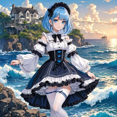 朝の海