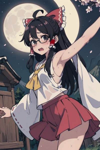 地味で恥ずかしがり屋な【神依禊さん】に無理やり霊夢のコスプレさせる外道イケメン主人公