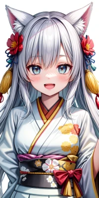 ケモ耳和服