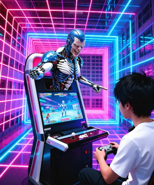 露店のゲーム筐体に潜む悪魔