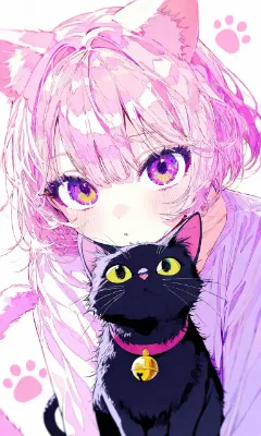 黒猫ちゃんと