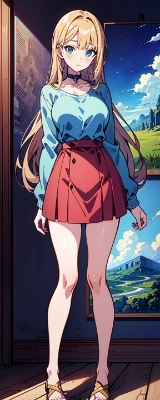227-お題-アニメ塗り-