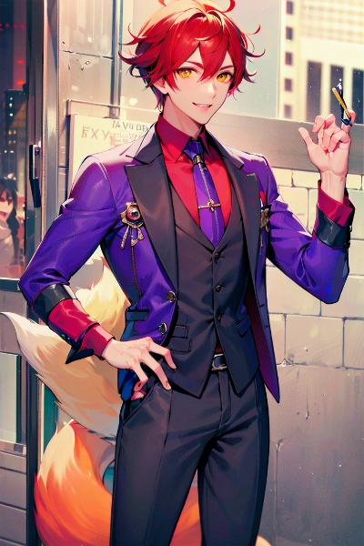 尻尾が生えてる？