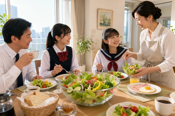 サラダから始まる一日