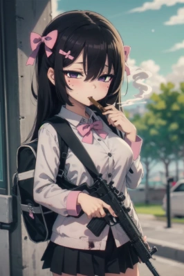 smoking girl