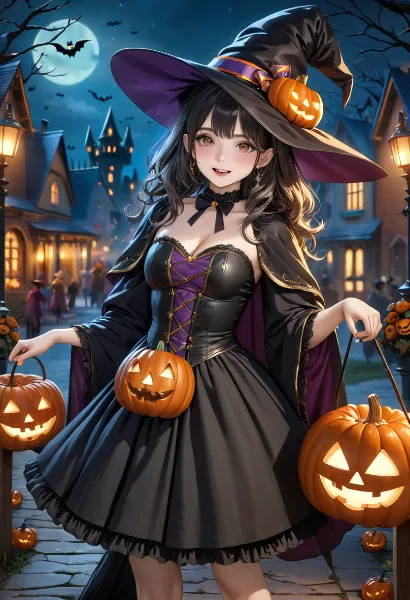 月夜の魔女とパンプキンの冒険