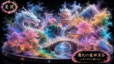 虹煙に宿る龍神の守護溪谷
