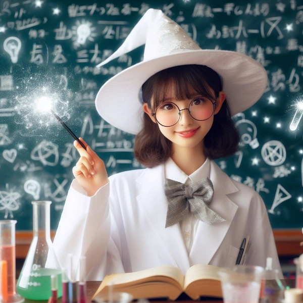 白の魔術の授業です